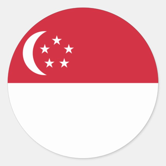 Adesivo Redondo Eurovinheta Singapura (Frente)