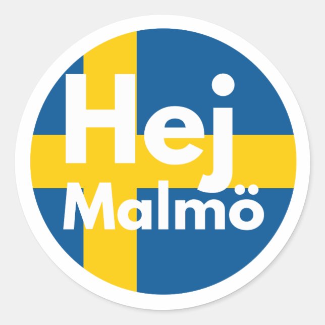 Adesivo Redondo Eurovision Songcontest 2024 Unisex T-shirt Sweden  (Frente)