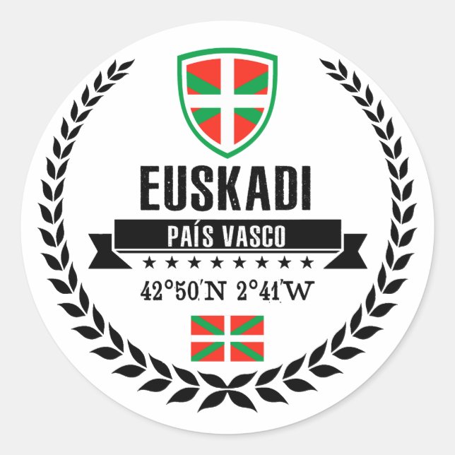 Adesivo Redondo Euskadi (Frente)