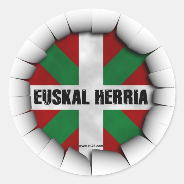 Adesivo Redondo euskal herria sticker (Frente)