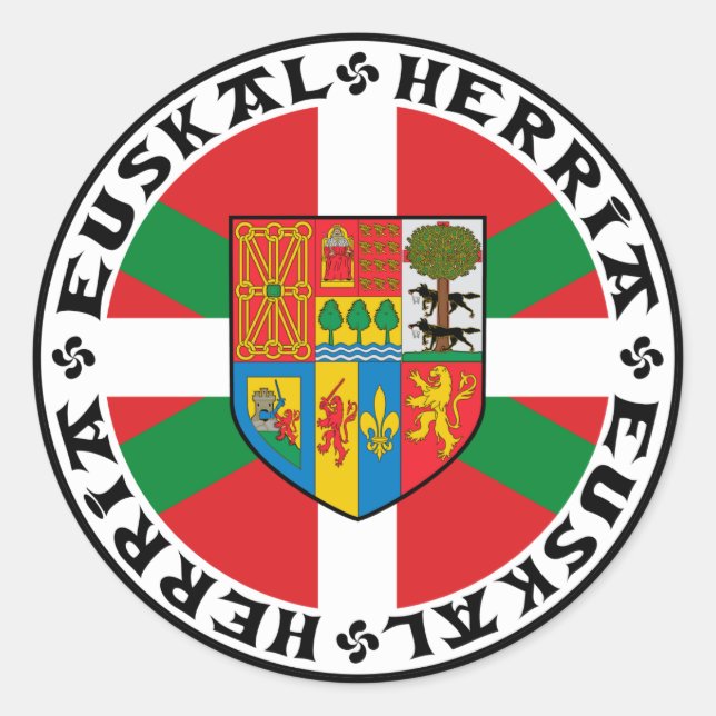 Adesivo Redondo Euskal Herria Sticker (Frente)