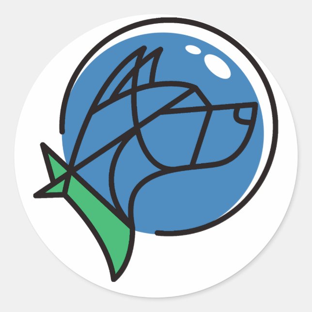 Adesivo Redondo EvE-Scout Sticker (Frente)