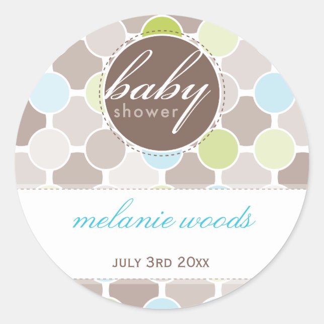 Adesivo Redondo EVENT DECORATIVE STICKER: pontos salientes 5 (Frente)