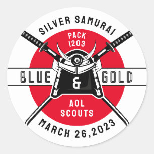 Adesivo Redondo Evento Especial Samurai