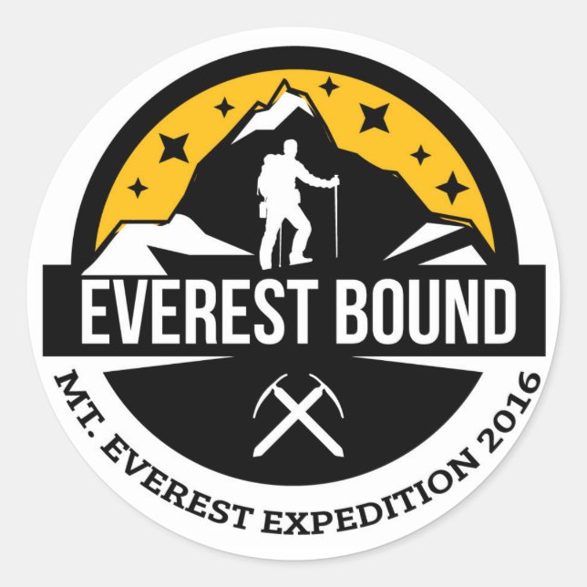 Adesivo Redondo Everest Bound Sticker (Frente)