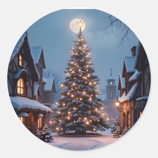 Adesivo Redondo Evergreen Glow -  (Frente)