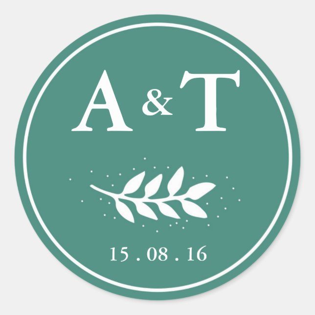 Adesivo Redondo Evergreen - Vinheta 2 (Frente)