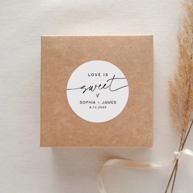 Adesivo Redondo EVERLEIGH Love é Sweet Sticker 1,5" (folha de 20) (Criador carregado)