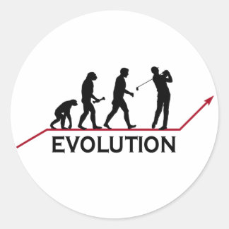 Adesivo Redondo Evolução do Golf