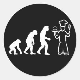 Adesivo Redondo Evolução do padeiro