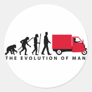Adesivo Redondo Evolução of ele Piaggio Ape mini transporter