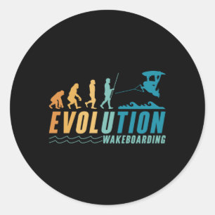 Adesivo Redondo Evolução Wakeboard Acordar Wakeboard Wakeboard Wak