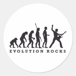 Adesivo Redondo evolution rocks