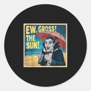 Adesivo Redondo Ew Notetizou O Sun Summer Halloween Holiday Beach 