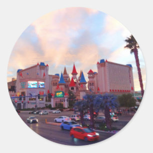 Adesivo Redondo Excalibur Hotel 3-3 Stickers