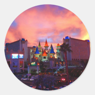 Adesivo Redondo Excalibur Hotel #4 Stickers