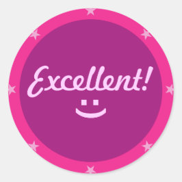 Adesivo Redondo Excelente 2 - Teacher Sticker Series