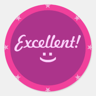 Adesivo Redondo Excelente 2 - Teacher Sticker Series