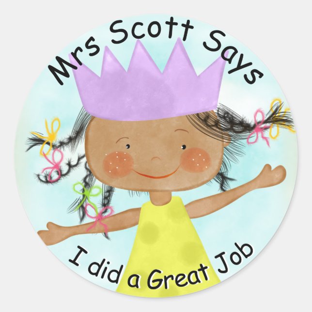 Adesivo Redondo Excelente Caráter escuro da cola (Frente)