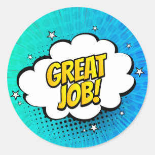 Adesivo Redondo Excelente Carteira de Trabalho do Pop