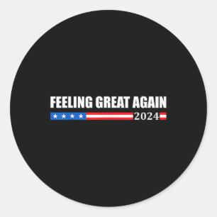 Adesivo Redondo Excelente de novo Trump 2024 1
