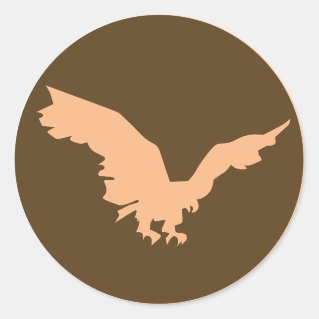 Adesivo Redondo Excelente Hawk Stickers (Frente)
