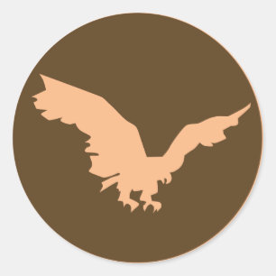 Adesivo Redondo Excelente Hawk Stickers