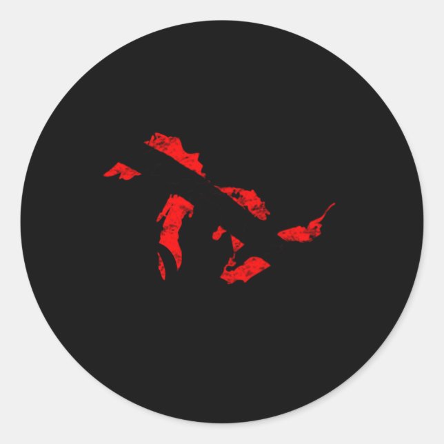 Adesivo Redondo Excelente Lagos Mapeie Mergulhador Sinalizador Scu (Frente)