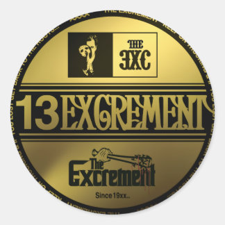 Adesivo Redondo excrement_Sticker
