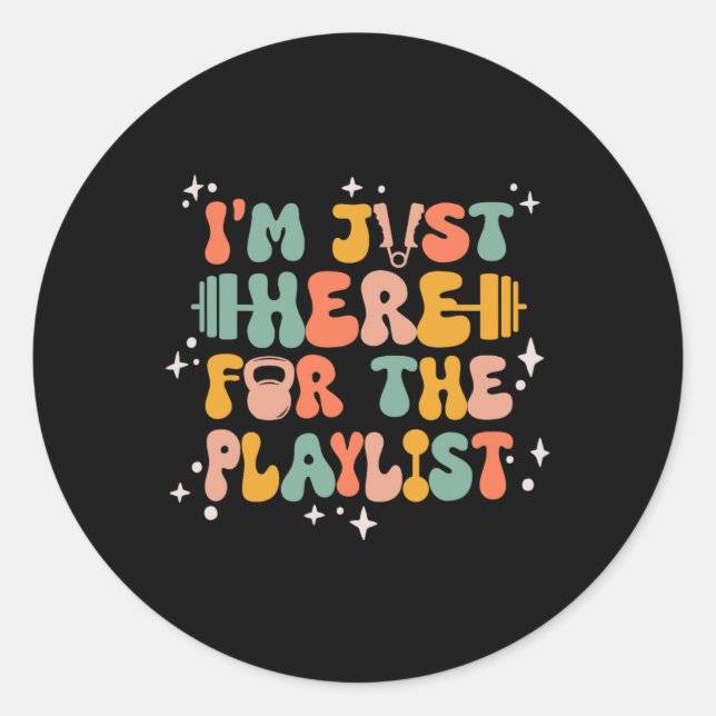 Adesivo Redondo Exercício das mulheres no treino de ginásios (Frente)