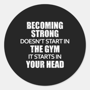 Adesivo Redondo Exercício de ginástica Malhação Esportivo Trab