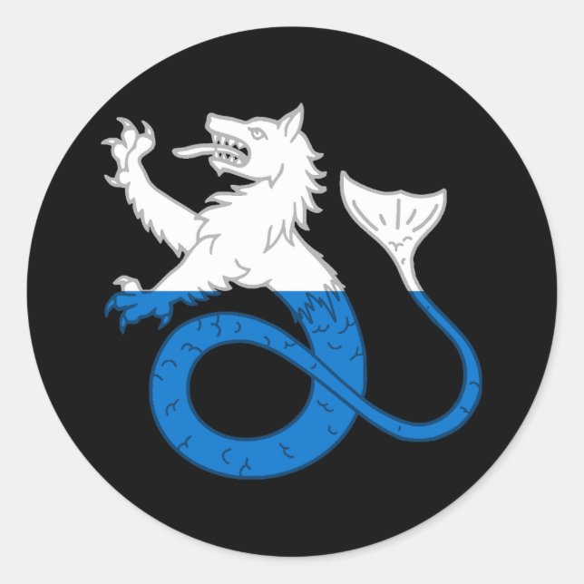 Adesivo Redondo Exército Baronês de Seagirt (Frente)