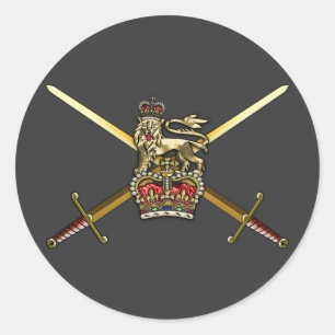 Adesivo Redondo Exército britânico