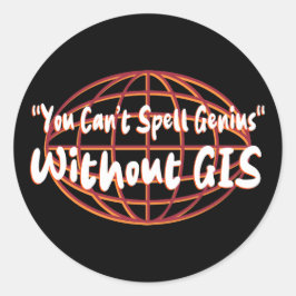 Adesivo Redondo Exibição geoespacial/de pesquisa