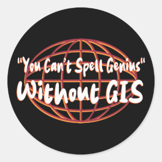 Adesivo Redondo Exibição geoespacial/de pesquisa