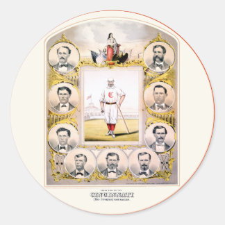 Adesivo Redondo Existências Vermelhas 1869