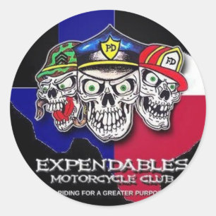 Adesivo Redondo Expendables MC