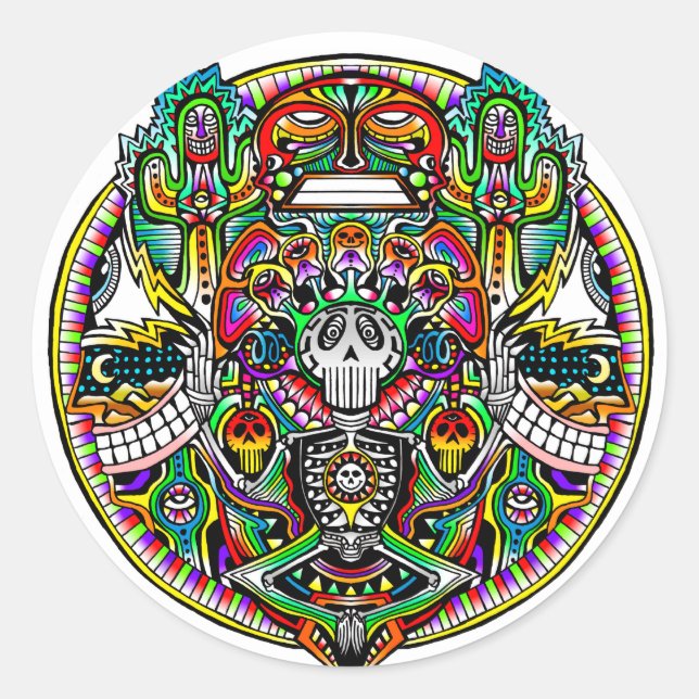 Adesivo Redondo Experiência sonora (Frente)