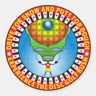 Adesivo Redondo Experimente A Corrida