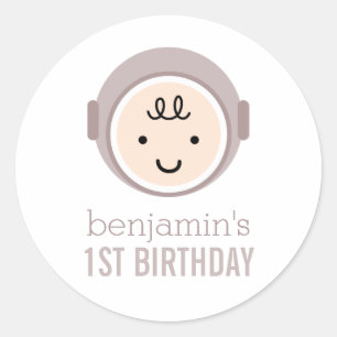 Adesivo Redondo Explorador de Espaço