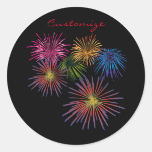 Adesivo Redondo Explosão de Thunder_Cove do Fireworks