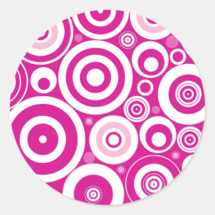 Adesivo Redondo Explosão retro