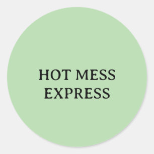 ADESIVO REDONDO EXPRESSO BAGUNÇADO