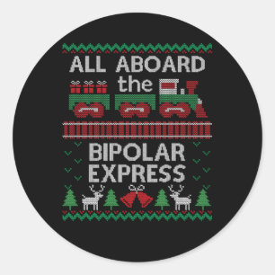 Adesivo Redondo Expresso Bipolar Feio