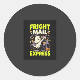 Adesivo Redondo Expresso de Correio de Terror do Halloween