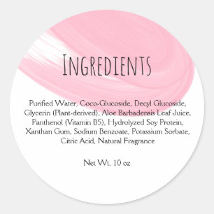 Adesivo Redondo Extensão Lash Pisca Lash Cor-de-Rosa Ingredientes