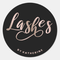 Extensão moderna de lascas preto e rosa de ouro el