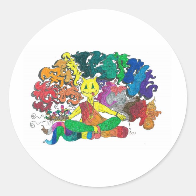 Adesivo Redondo Extensão Percentual (Frente)