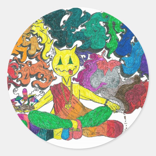 Adesivo Redondo Extensão Percentual (Frente)