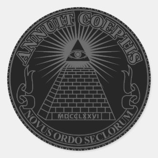 Adesivo Redondo Eye of Providence 2